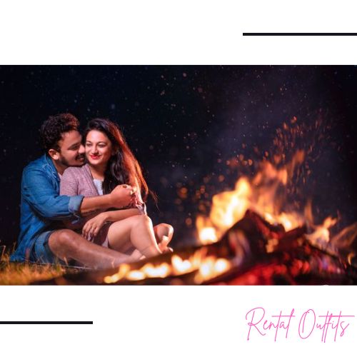 Pre Wedding Shoot at Night Bone Fire in Lucknow at budget Friendly