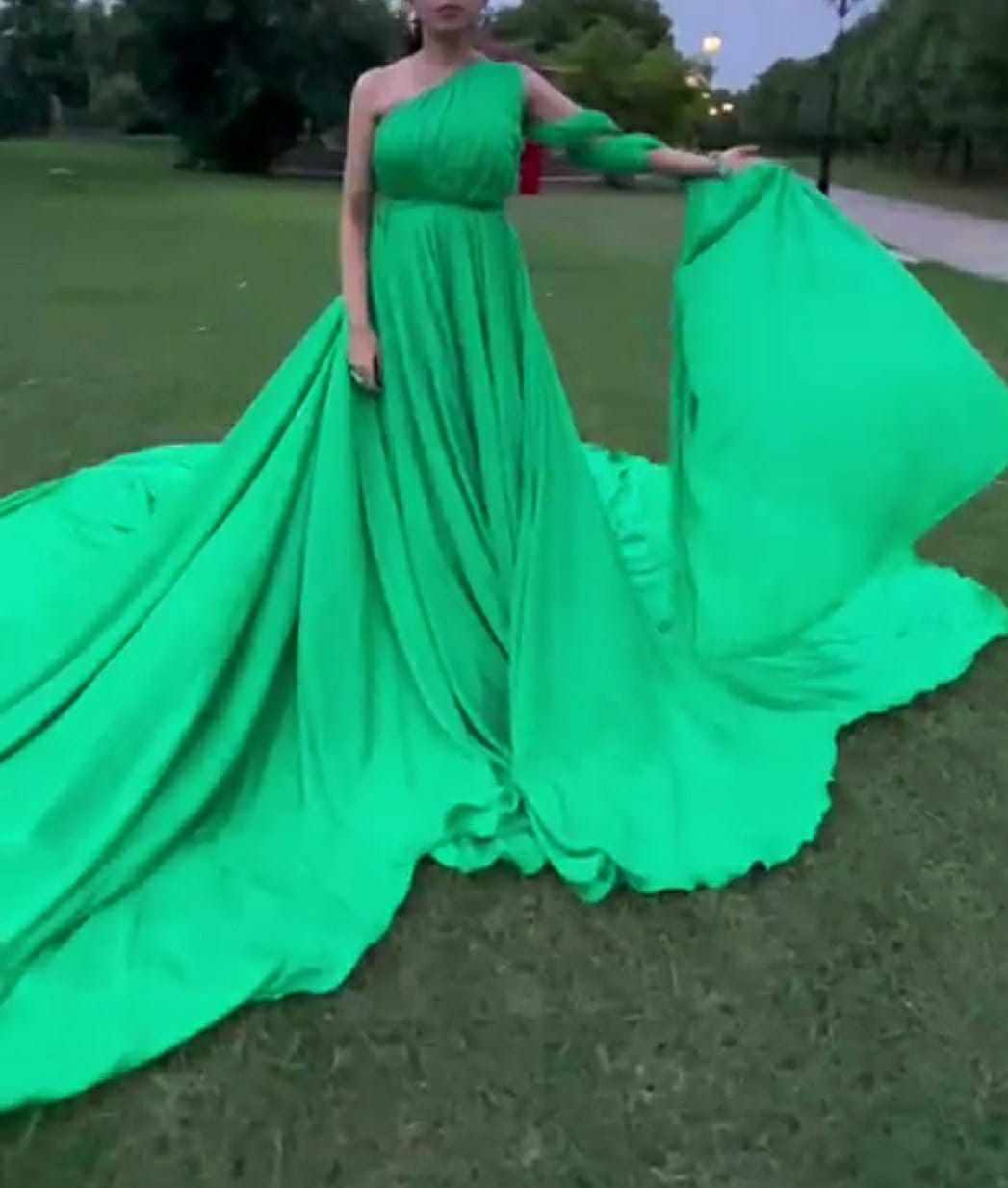 Pre-wedding Shoot Long Dresses In Varanasi