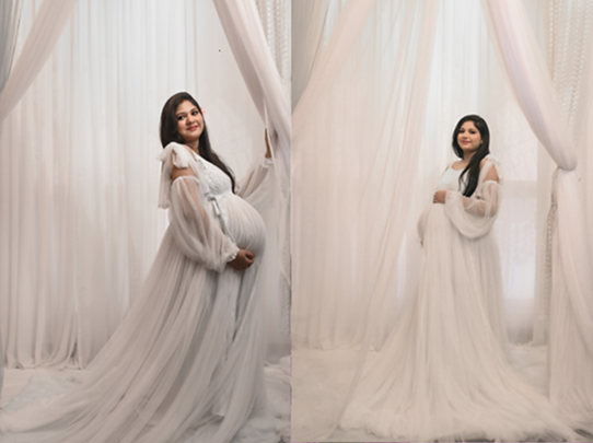 Best Maternity Shoot Dresses on Rent in Mirzapur by Rental Outfits and Photography Adda