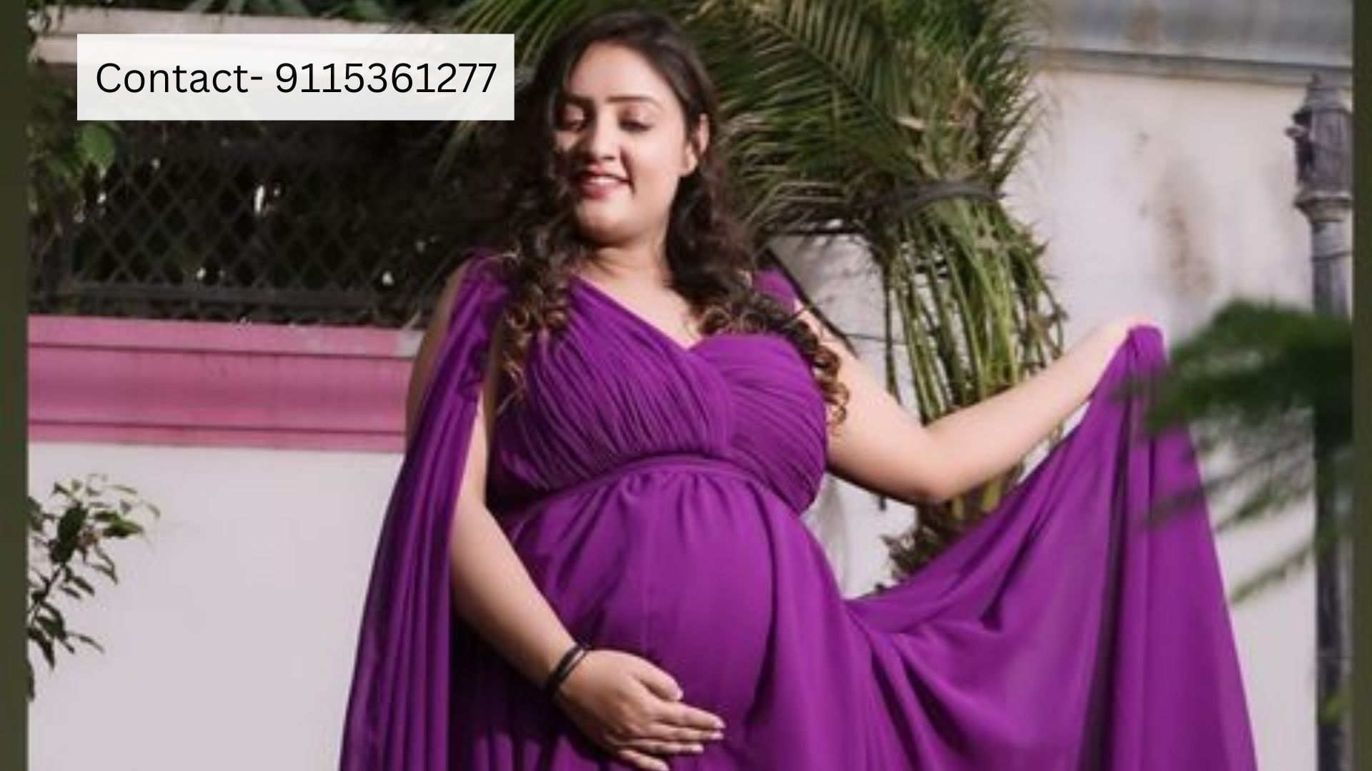 Royal Blue Gown For Engagement