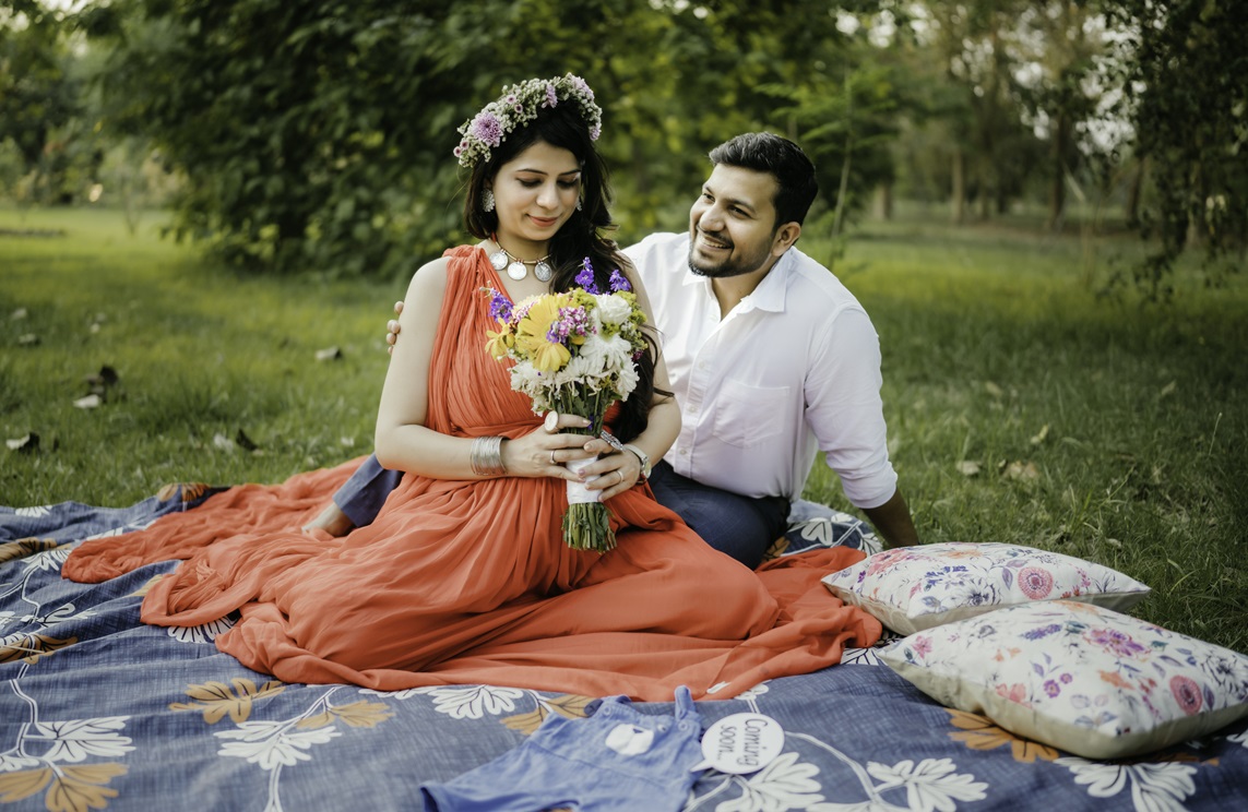 Pregnancy trail gowns at Lucknow