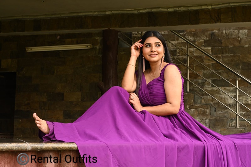 luxry gown for photoshoot